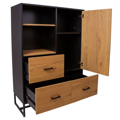 Shelf Amsterdam | size: Width: 100cm, Height: 140cm, Depth: 40cm | color: Oak | image: 4 | variant: 1011859