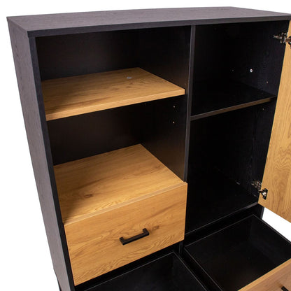 Shelf Amsterdam | size: Width: 100cm, Height: 140cm, Depth: 40cm | color: Oak | image: 5 | variant: 1011859