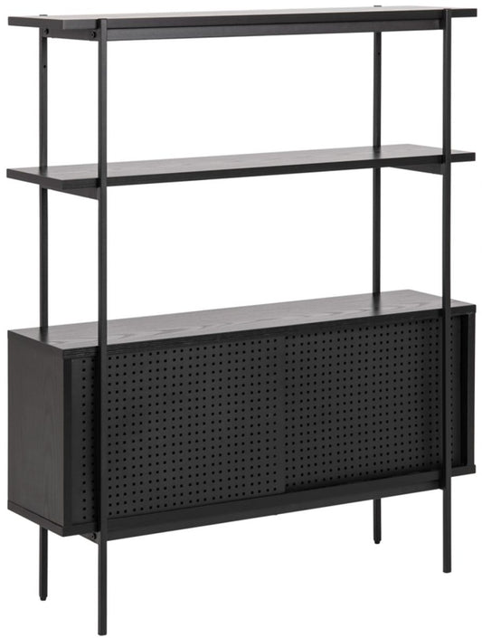 Shelf Angus 1 | size: Width: 94cm, Height: 114cm, Depth: 27cm | color: Black | image: 0 | variant: 1012335