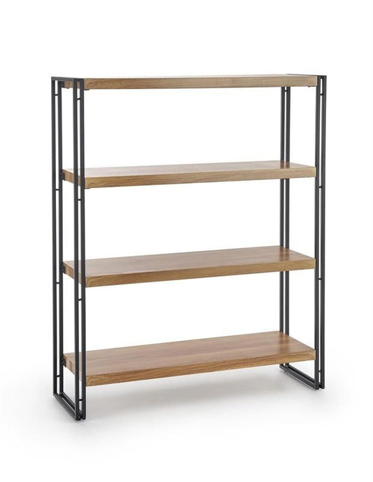 Shelf Bolivar | size: Width: 100cm, Height: 110cm, Depth: 30cm | color: Black/Oak | image: 1 | variant: 1010869