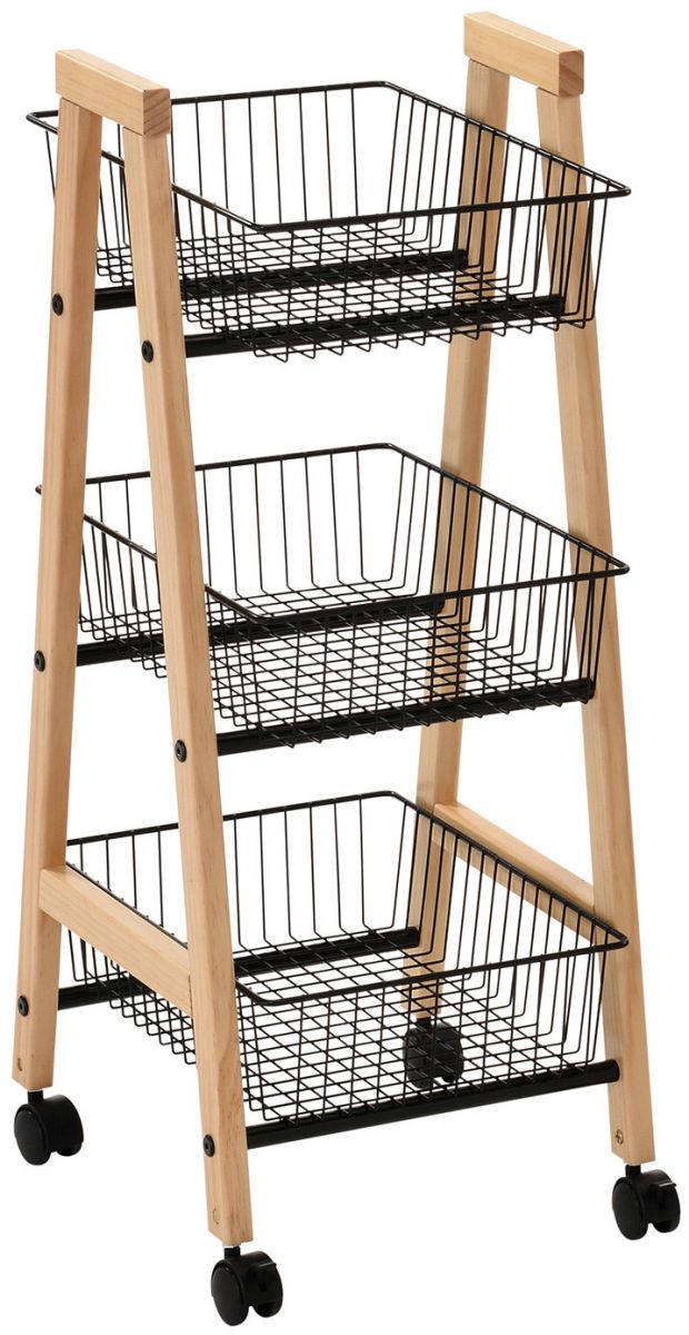 Shelf Bren 2 | size: Width: 32cm, Height: 81cm, Depth: 37cm | color: Black/Oak | image: 1 | variant: 1012465