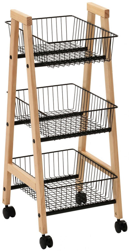 Shelf Bren 2 | size: Width: 32cm, Height: 81cm, Depth: 37cm | color: Black/Oak | image: 1 | variant: 1012465