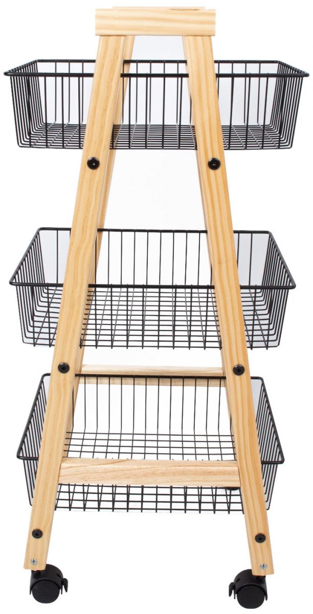 Shelf Bren 2 | size: Width: 32cm, Height: 81cm, Depth: 37cm | color: Black/Oak | image: 3 | variant: 1012465