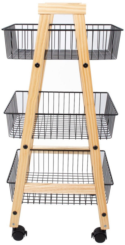 Shelf Bren 2 | size: Width: 32cm, Height: 81cm, Depth: 37cm | color: Black/Oak | image: 3 | variant: 1012465