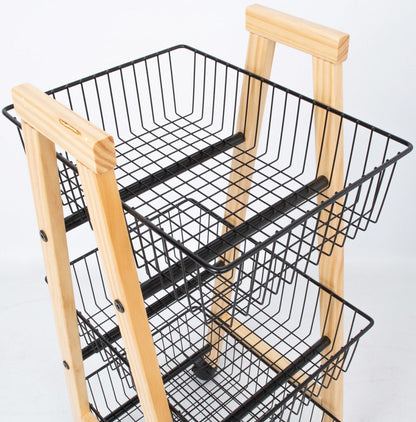 Shelf Bren 2 | size: Width: 32cm, Height: 81cm, Depth: 37cm | color: Black/Oak | image: 4 | variant: 1012465