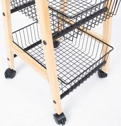 Shelf Bren 2 | size: Width: 32cm, Height: 81cm, Depth: 37cm | color: Black/Oak | image: 5 | variant: 1012465