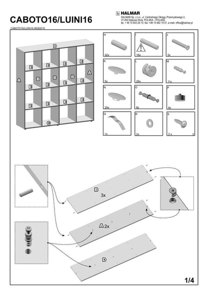 Shelf East Pescara | size: Width: 139cm, Height: 144cm, Depth: 33cm | color: White | image: 1 | variant: 1006649