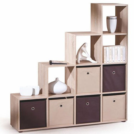 Shelf Luni | size: Width: 139cm, Height: 144cm, Depth: 33cm | color: Oak | image: 0 | variant: 1010880