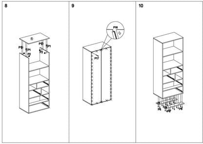 Shelf Mezo | size: Width: 60cm, Height: 180cm, Depth: 29cm | color: Multicolored | image: 4 | variant: 1010899