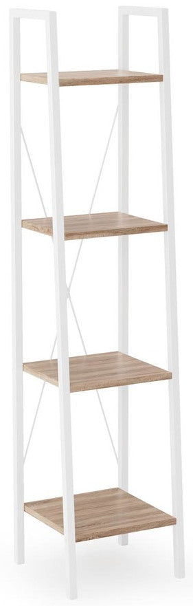 Shelf Reg 1 | size: Width: 32cm, Height: 148cm, Depth: 34cm | color: White/Oak | image: 1 | variant: 1002033