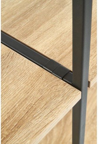 Shelf Reg19 | size: Width: 90cm, Height: 190cm, Depth: 30cm | color: Black/Oak | image: 4 | variant: 1012136