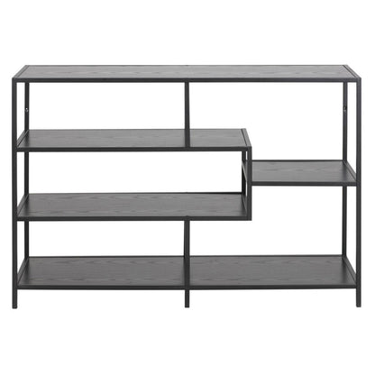 Shelf Seaford 1 | size: Width: 114cm, Height: 78cm, Depth: 35cm | color: Black | image: 2 | variant: 1000404