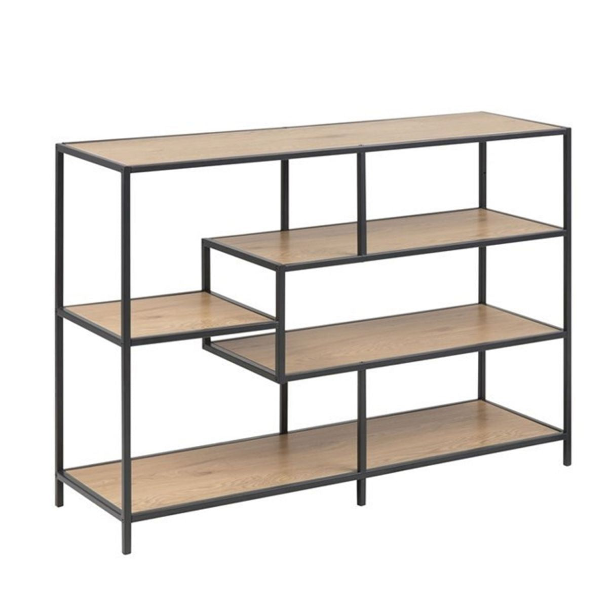 Shelf Seaford 1 | size: Width: 114cm, Height: 78cm, Depth: 35cm | color: Oak | image: 1 | variant: 1000405
