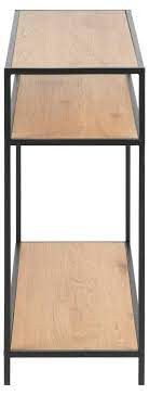 Shelf Seaford 14 | size: Width: 100cm, Height: 79cm, Depth: 35cm | color: Black/Oak | image: 3 | variant: 1012135