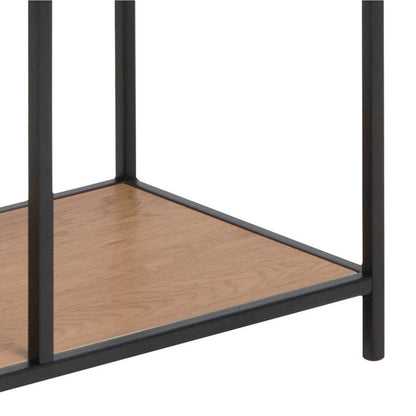 Shelf Seaford 2 | size: Width: 77cm, Height: 185cm, Depth: 35cm | color: Black | image: 3 | variant: 1000413