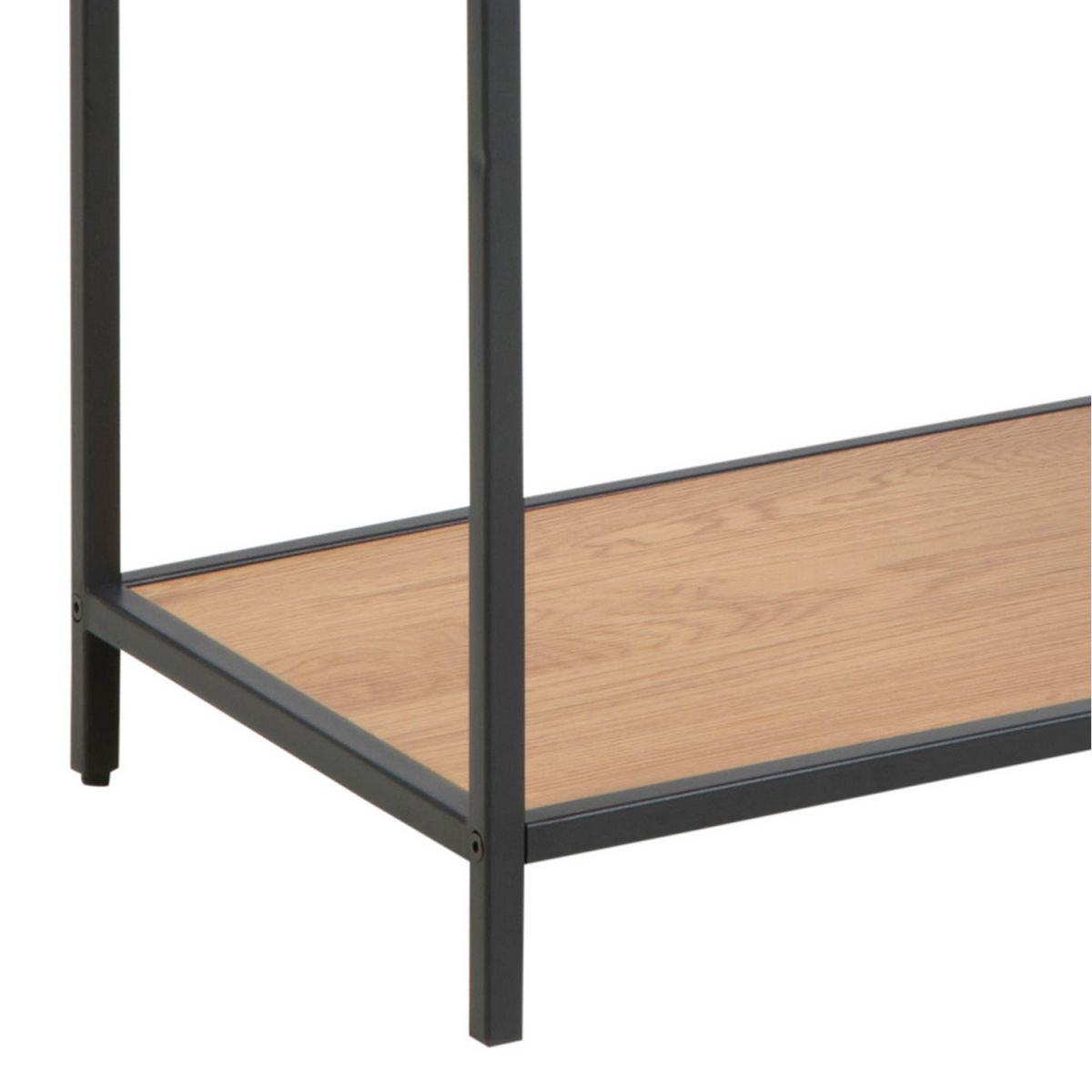 Shelf Seaford 4 | size: Width: 77cm, Height: 150cm, Depth: 35cm | color: Black | image: 4 | variant: 1010890