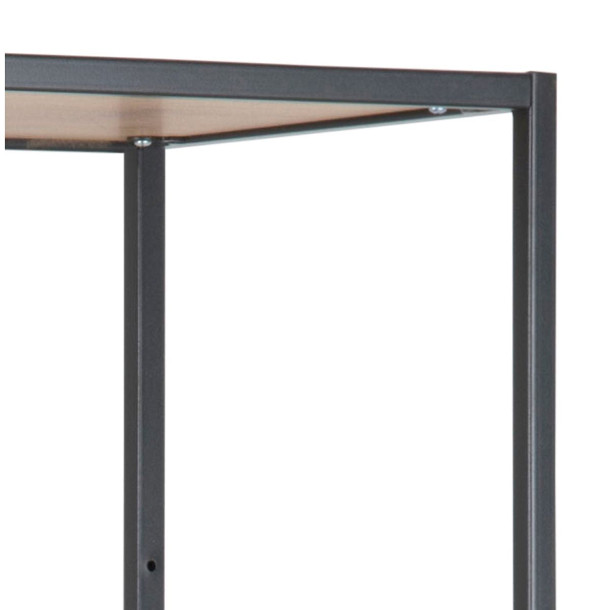 Shelf Seaford 7 | size: Width: 77cm, Height: 185cm, Depth: 35cm | color: Black | image: 4 | variant: 1010893