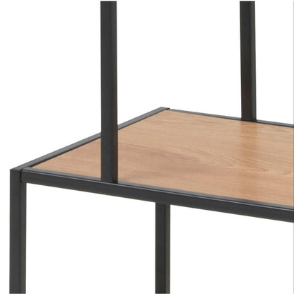 Shelf Seaford | size: Width: 77cm, Height: 114cm, Depth: 35cm | color: Black | image: 4 | variant: 1000402