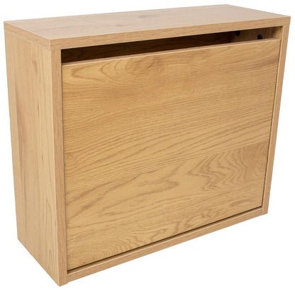 Shoe Cabinet Aalborg 3 | size: Length: 18cm, Width: 49cm, Height: 41.5cm | color: Oak | image: 1 | variant: 1016715
