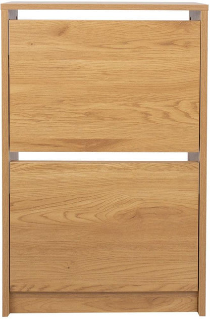 Shoe Cabinet Aalborg 4 | size: Length: 18cm, Width: 49cm, Height: 84cm | color: Oak | image: 4 | variant: 1016716