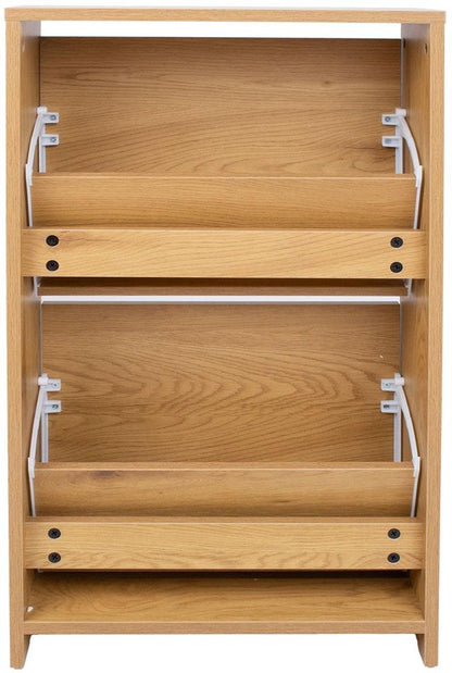 Shoe Cabinet Aalborg 4 | size: Length: 18cm, Width: 49cm, Height: 84cm | color: Oak | image: 5 | variant: 1016716