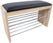 Shoe Cabinet Beno | size: Width: 79.5cm, Height: 50cm, Depth: 30cm | color: Black/Oak | image: 1 | variant: 1000558