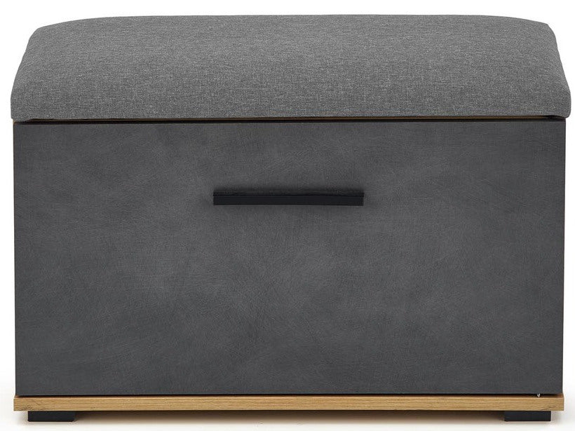 Shoe Cabinet Copenhagen | size: Length: 70cm, Width: 32cm, Height: 45cm | color: Black/Oak | image: 5 | variant: 1007548
