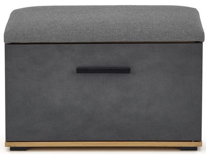 Shoe Cabinet Copenhagen | size: Length: 70cm, Width: 32cm, Height: 45cm | color: Black/Oak | image: 5 | variant: 1007548