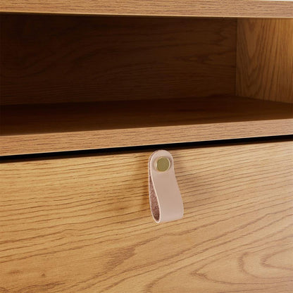Shoe Cabinet East Rakvere | size: Length: 26cm, Width: 55.6cm, Height: 91.5cm | color: Oak | image: 8 | variant: 1005957