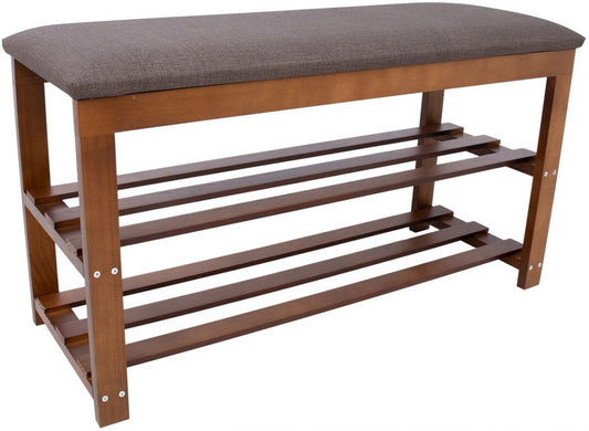 Shoe Cabinet Whitby | size: Width: 80cm, Height: 45cm, Depth: 31cm | color: Oak/Grey | image: 0 | variant: 1005588