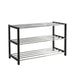 Shoe Rack Newport | size: Width: 80cm, Height: 50cm, Depth: 31cm | color: Black/Metal | image: 1 | variant: 1000152