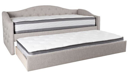Single Bed Atlanta | size: Length: 221cm, Width: 98cm, Height: 94cm | color: Gray | image: 3 | variant: 1010927