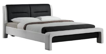 Single Bed Cassandra | size: Length: 231cm, Width: 132cm, Height: 91cm | color: White/Black | image: 1 | variant: 1010956