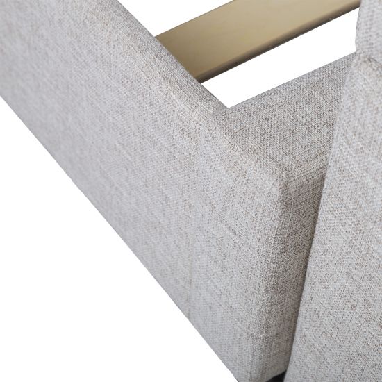 Single Bed Emilia 2 | size: Length: 219cm, Width: 126.5cm, Height: 105cm | color: Beige | image: 3 | variant: 1011687