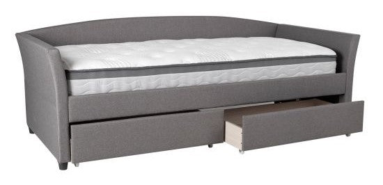 Single Bed Genesis 1 | size: Length: 220cm, Width: 98cm, Height: 78cm | color: Gray | image: 3 | variant: 1012058