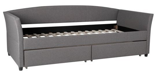 Single Bed Genesis | size: Length: 220cm, Width: 98cm, Height: 78cm | color: Gray | image: 2 | variant: 1010926