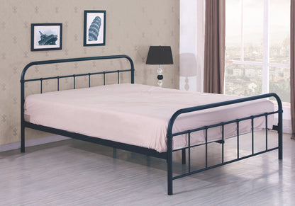 Single Bed Linda 1 | size: Length: 209cm, Width: 94cm, Height: 93cm | color: Black | image: 1 | variant: 1012625