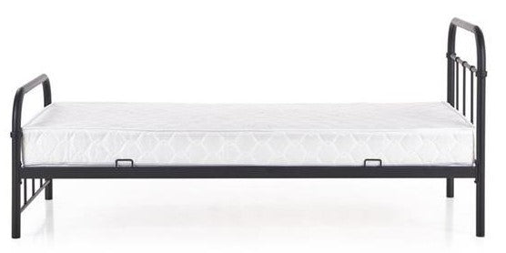 Single Bed Linda 1 | size: Length: 209cm, Width: 94cm, Height: 93cm | color: Black | image: 3 | variant: 1012625