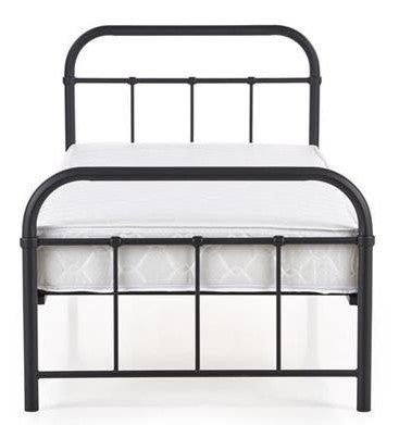 Single Bed Linda 1 | size: Length: 209cm, Width: 94cm, Height: 93cm | color: Black | image: 4 | variant: 1012625