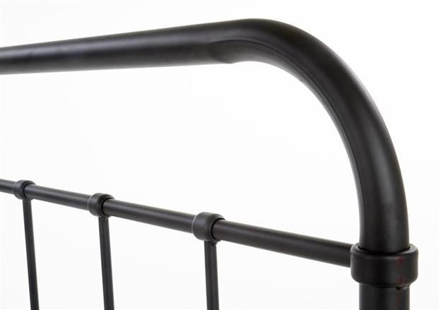 Single Bed Linda 1 | size: Length: 209cm, Width: 94cm, Height: 93cm | color: Black | image: 5 | variant: 1012625