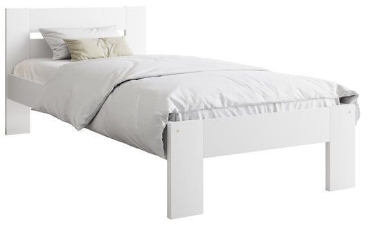 Single Bed Miami | size: Length: 205cm, Width: 98cm, Height: 87cm | color: White | image: 0 | variant: 1003412