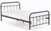 Single Bed Montreal | size: Length: 209cm, Width: 124cm, Height: 93cm | color: Black | image: 0 | variant: 1003415