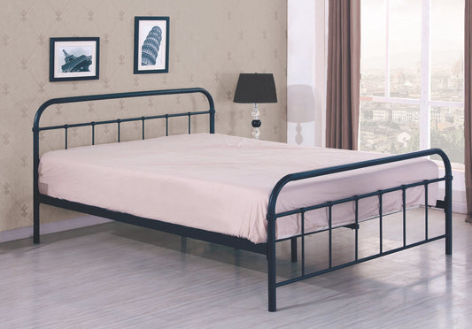 Single Bed Montreal | size: Length: 209cm, Width: 94cm, Height: 93cm | color: Black | image: 1 | variant: 1007276