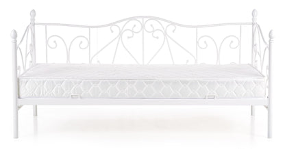 Single Bed Mumbai | size: Length: 210cm, Width: 99cm, Height: 89cm | color: White | image: 7 | variant: 1003424