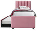 Single Bed Nairobi | size: Length: 221cm, Width: 96cm, Height: 122cm | color: Pink | image: 0 | variant: 1003434