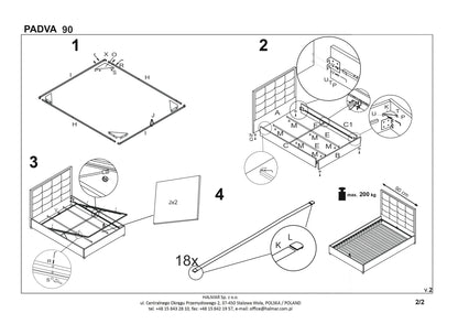 Single Bed West Leicester | size: Length: 217cm, Width: 91cm, Height: 100cm | color: Gray | image: 4 | variant: 1007136