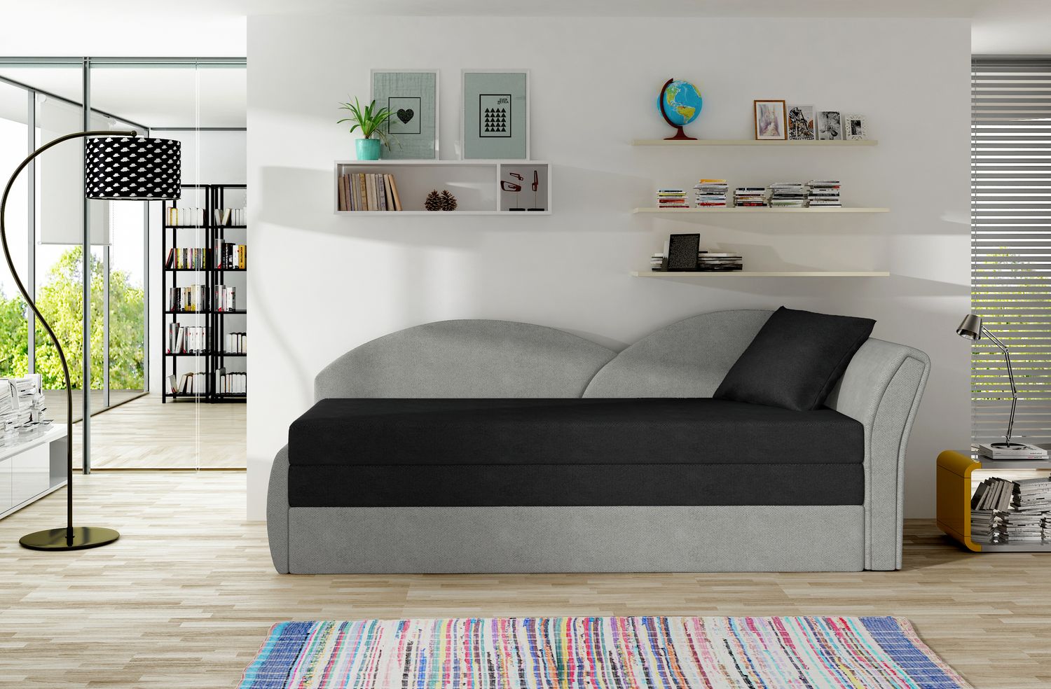 Sleeper Sofa Aga 7 | size: Width: 80cm, Height: 77cm, Depth: 218cm | color: Soro | image: 1 | variant: 1017125