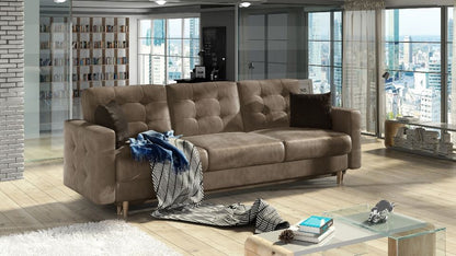 Sleeper Sofa Asgard 11 | size: Width: 235cm, Height: 86cm, Depth: 95cm | color: Brown | image: 0 | variant: 1012784