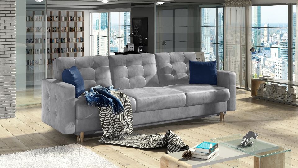 Sleeper Sofa Asgard 12 | size: Width: 235cm, Height: 86cm, Depth: 95cm | color: Gray | image: 0 | variant: 1012785