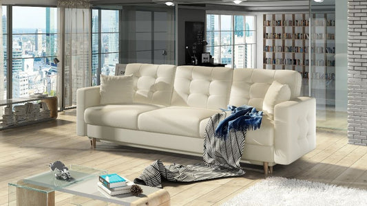 Sleeper Sofa Asgard 6 | size: Width: 235cm, Height: 86cm, Depth: 95cm | color: Beige | image: 0 | variant: 1012779